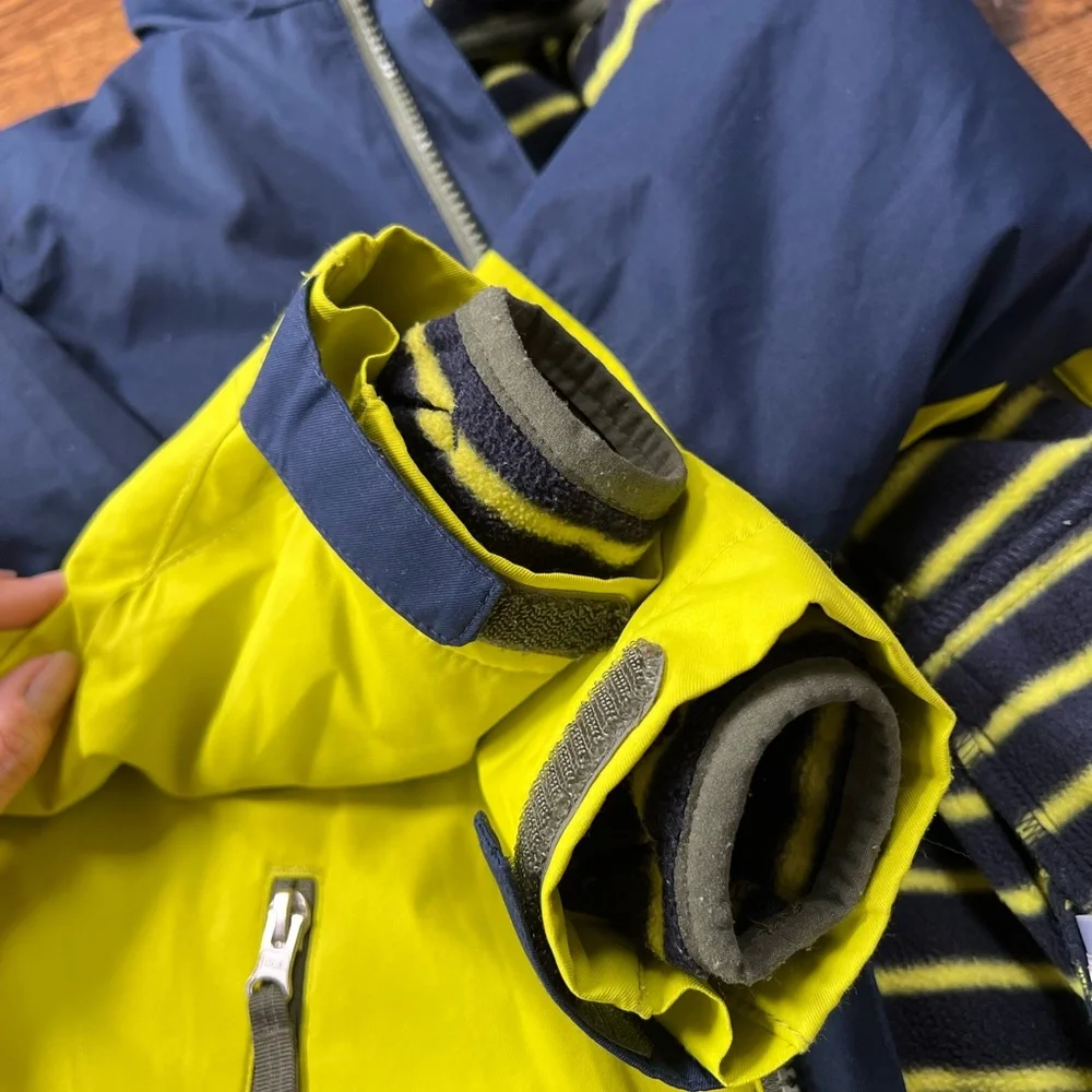 Lands End stormer 3 in 1 winter parka kids sz S - Picture 6 of 8